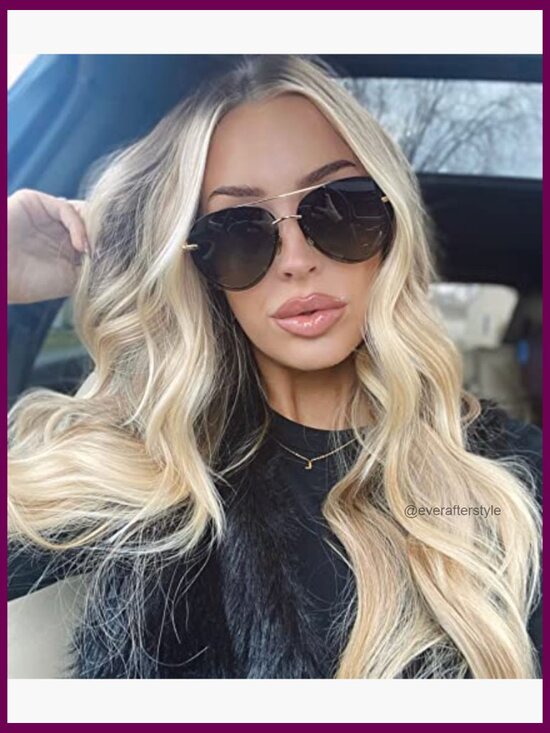 Polarized Aviator Sunglasses for Women UV400 Protection Stainless Steel Frame main image 5